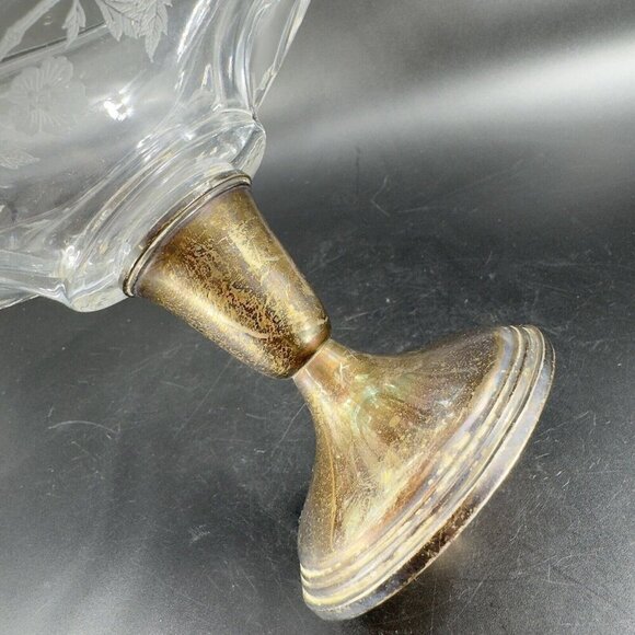 1950 VIKING Dish Pedestal EMPIRE STERLING SILVER Weighted Manganese 365nm UV - Picture 8 of 16